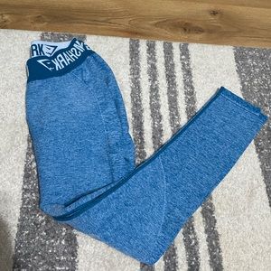 Blue gymshark workout leggings
